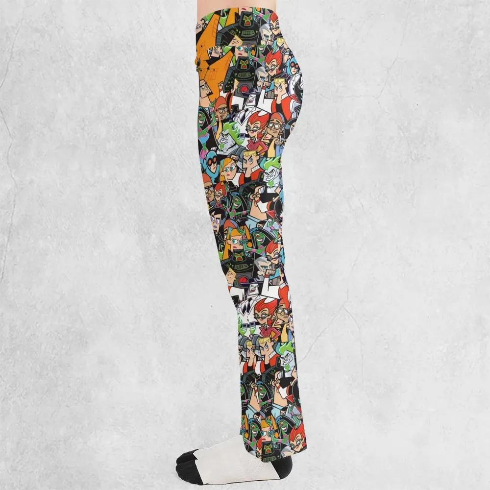Danny Phantom Characters Collage Flare Leggings - 3