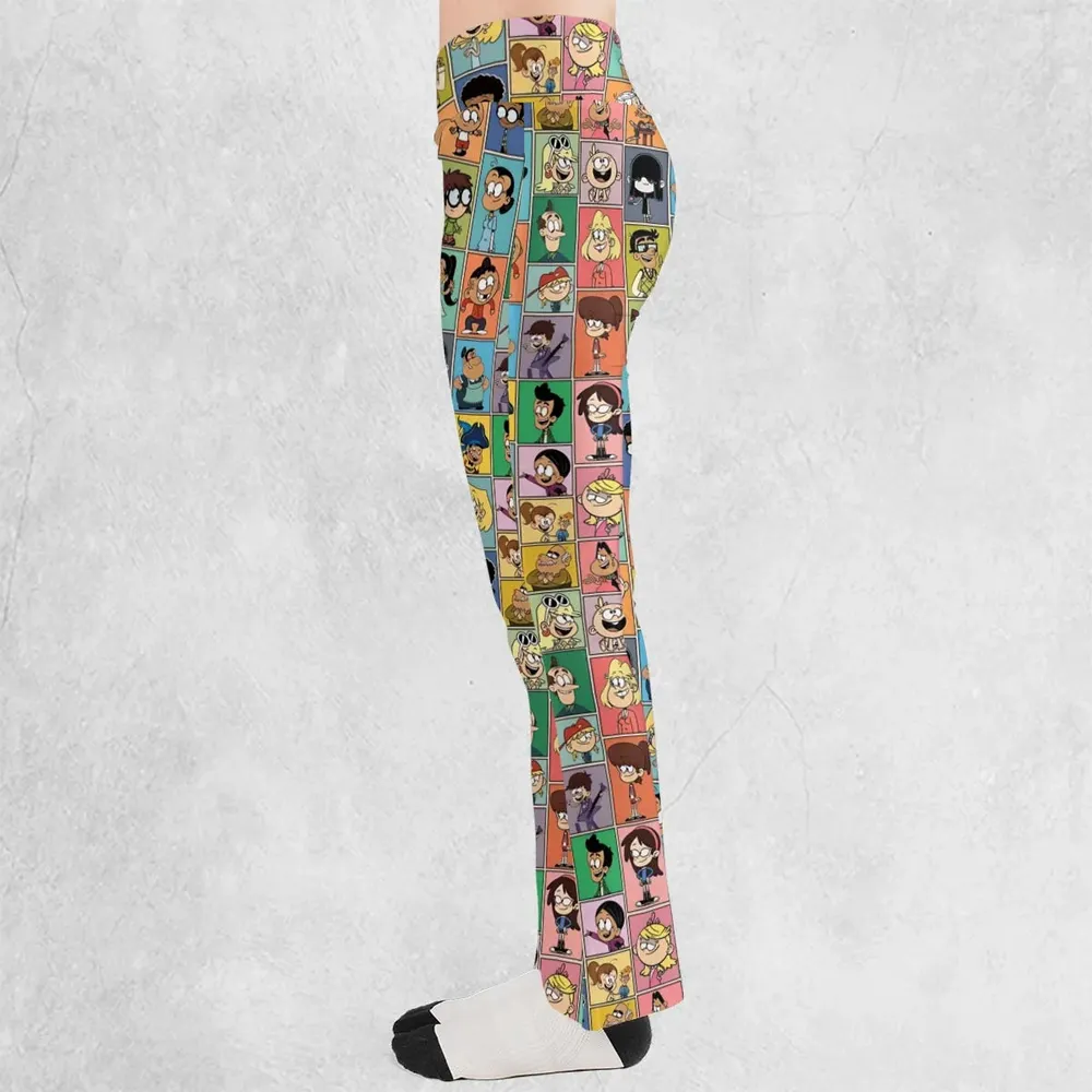 The Loud House Patterns Flare Leggings - 3