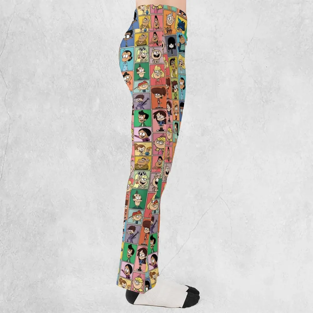 The Loud House Patterns Flare Leggings - 2