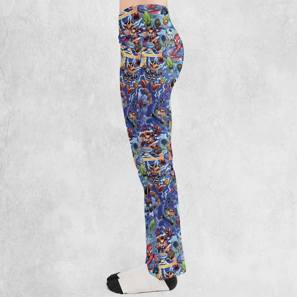 Web Slinger Spider Man Flare Leggings - 3