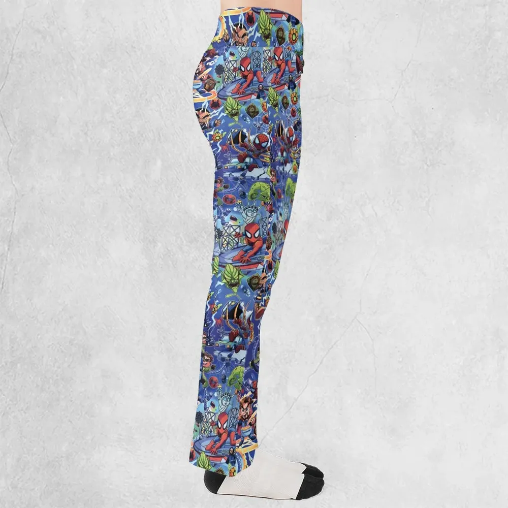 Web Slinger Spider Man Flare Leggings - 2