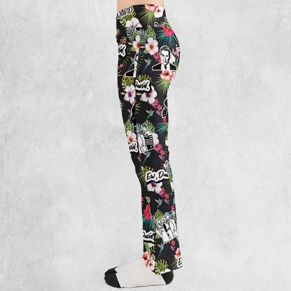 Schitts Creek Tropical Flare Leggings - 3