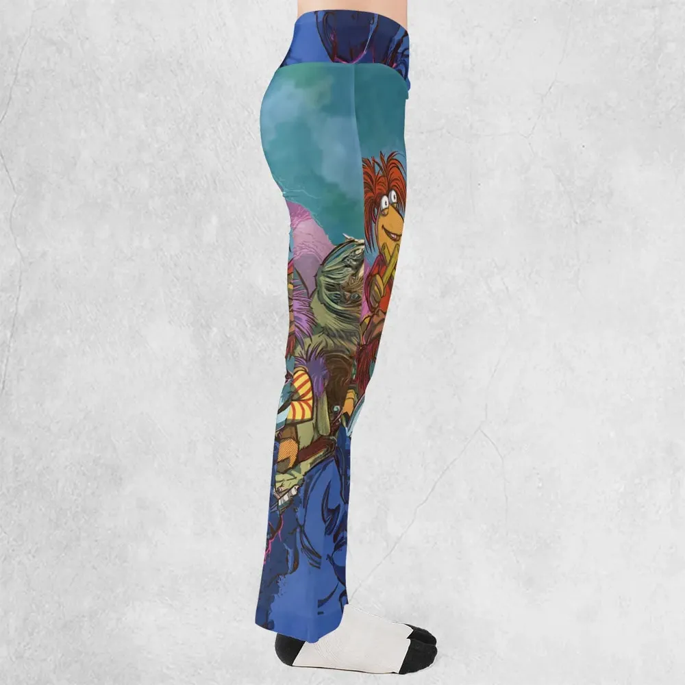 Fraggle Rock Larsen The Muppets Flare Leggings - 2