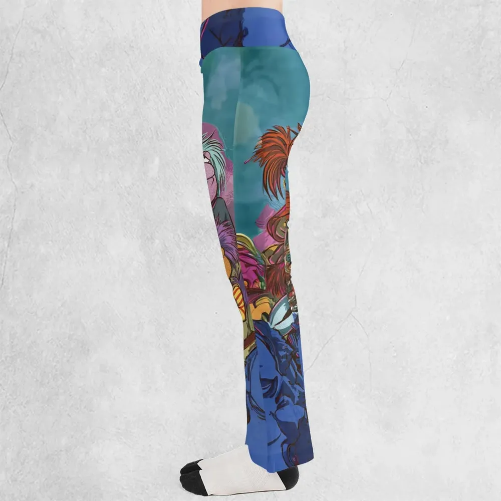 Fraggle Rock Larsen The Muppets Flare Leggings - 3