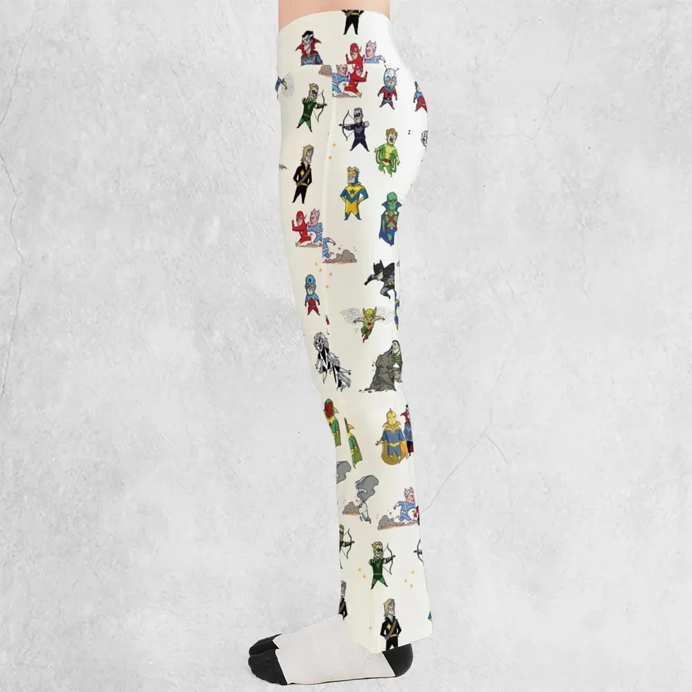 Chillin' and Battle Marvel vs DCU Flare Leggings - 3