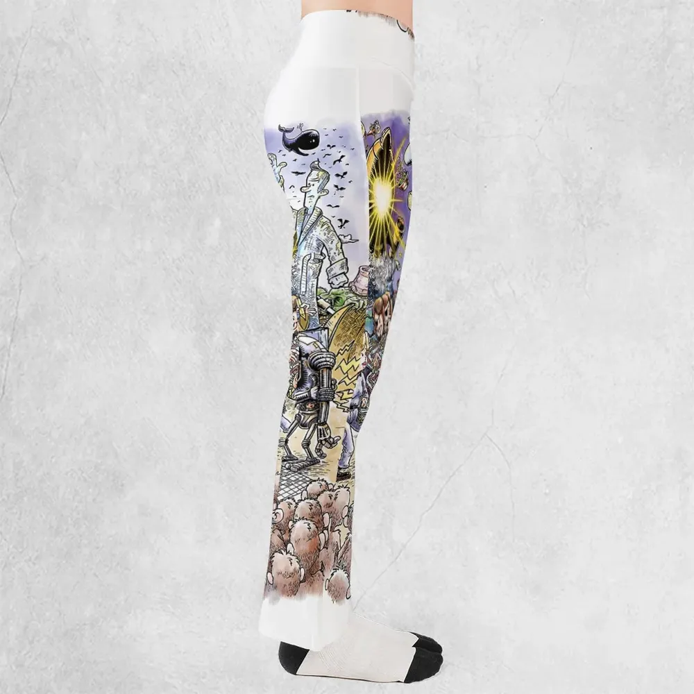 42 Meaning Of Life The Hitchhiker's Guide to the Galaxy Flare Leggings - 2