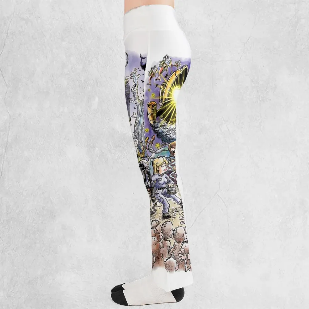 42 Meaning Of Life The Hitchhiker's Guide to the Galaxy Flare Leggings - 3