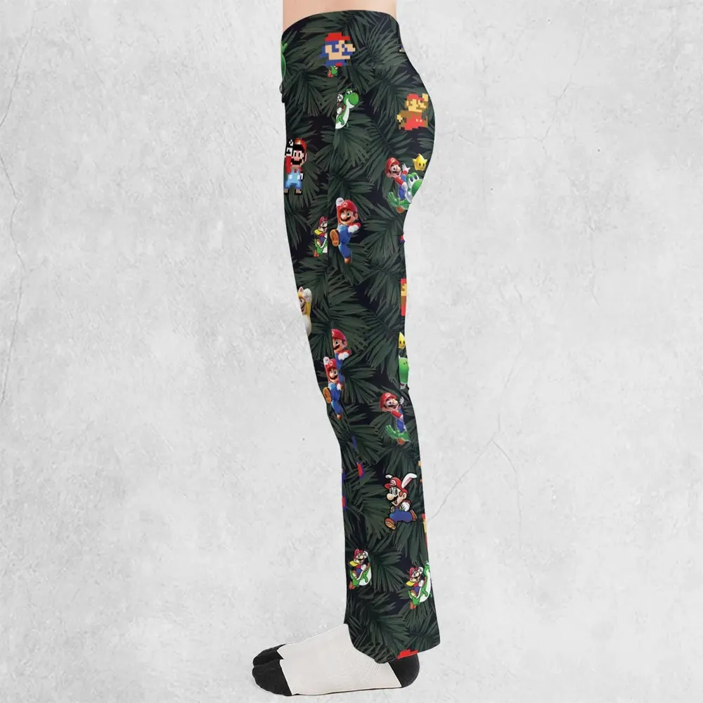 Tropical Mario Super Mario Flare Leggings - 3