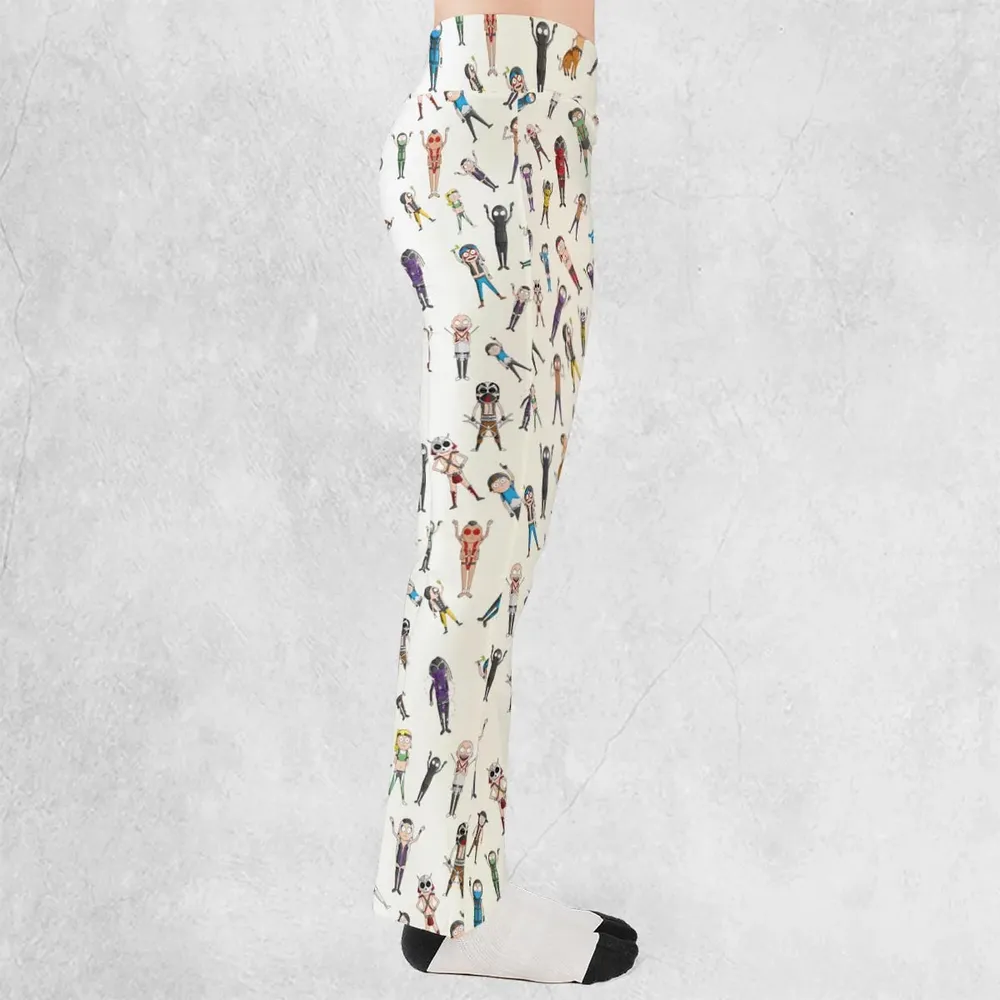 Morty Kombat Morty and Mortal Kombat Mashup Flare Leggings - 2