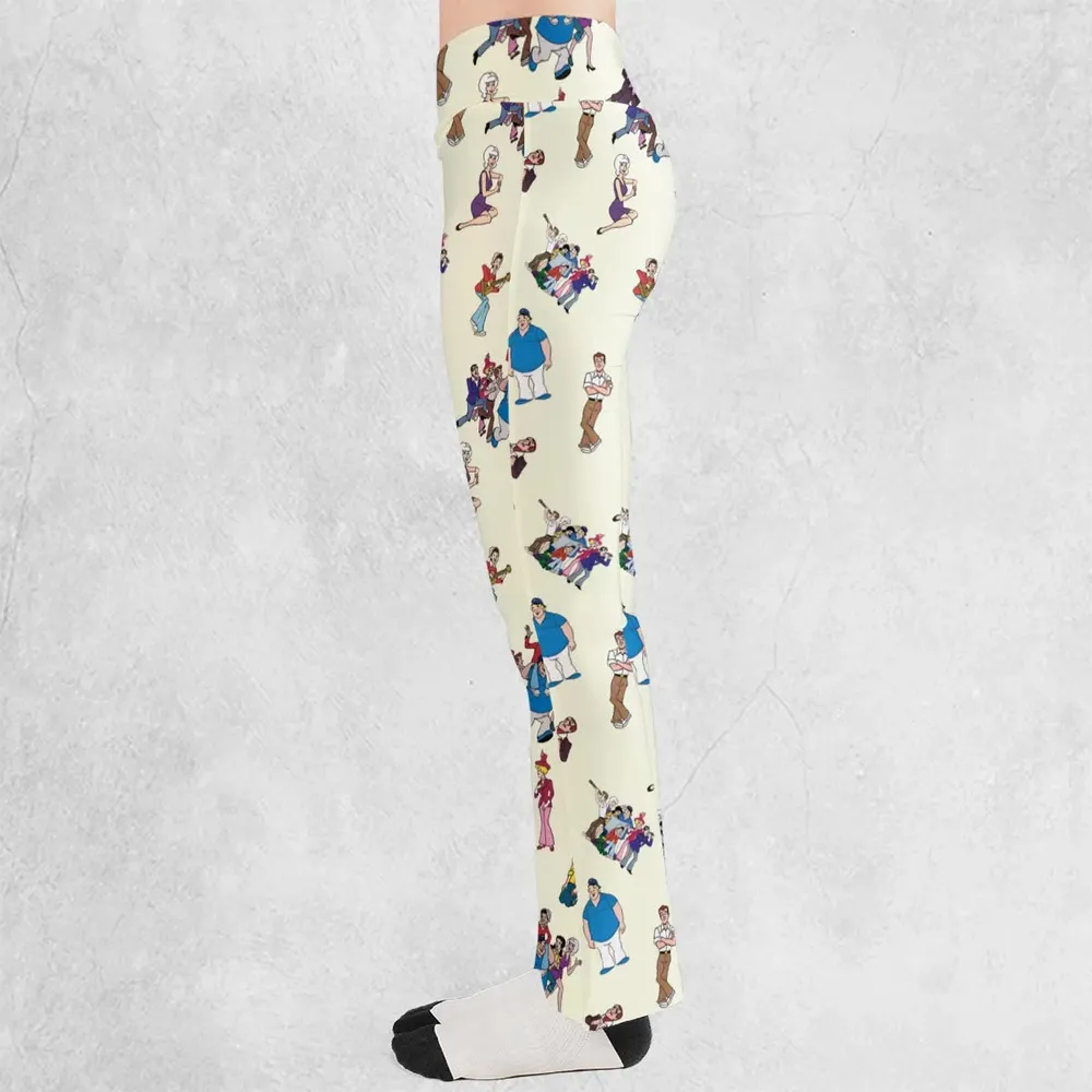 The New Adventures of Gilligan Pattern Flare Leggings - 3
