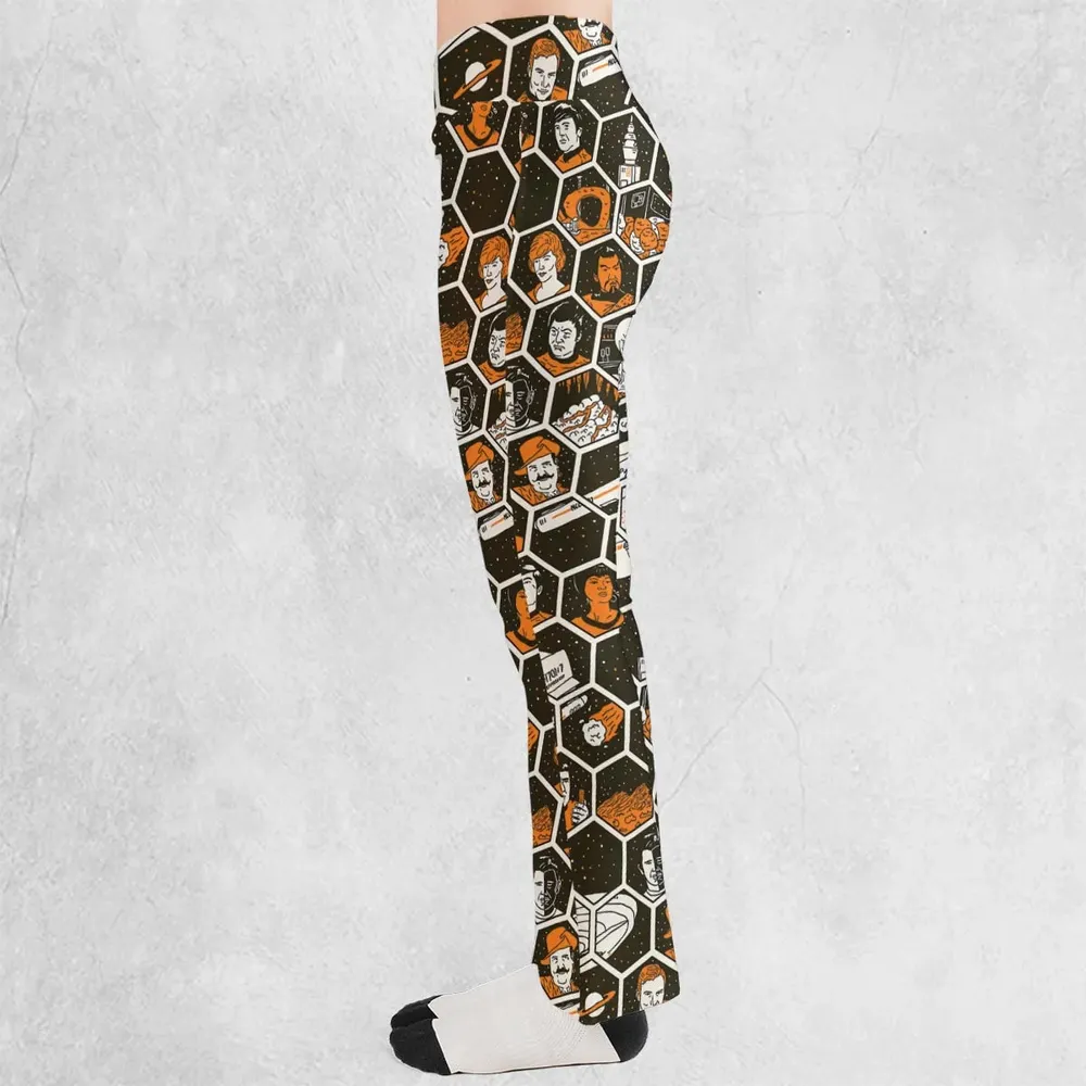 TrekToon Star Trek Hive Pattern Flare Leggings - 3