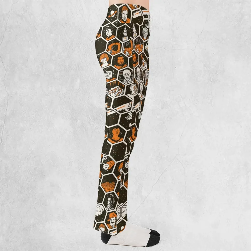 TrekToon Star Trek Hive Pattern Flare Leggings - 2