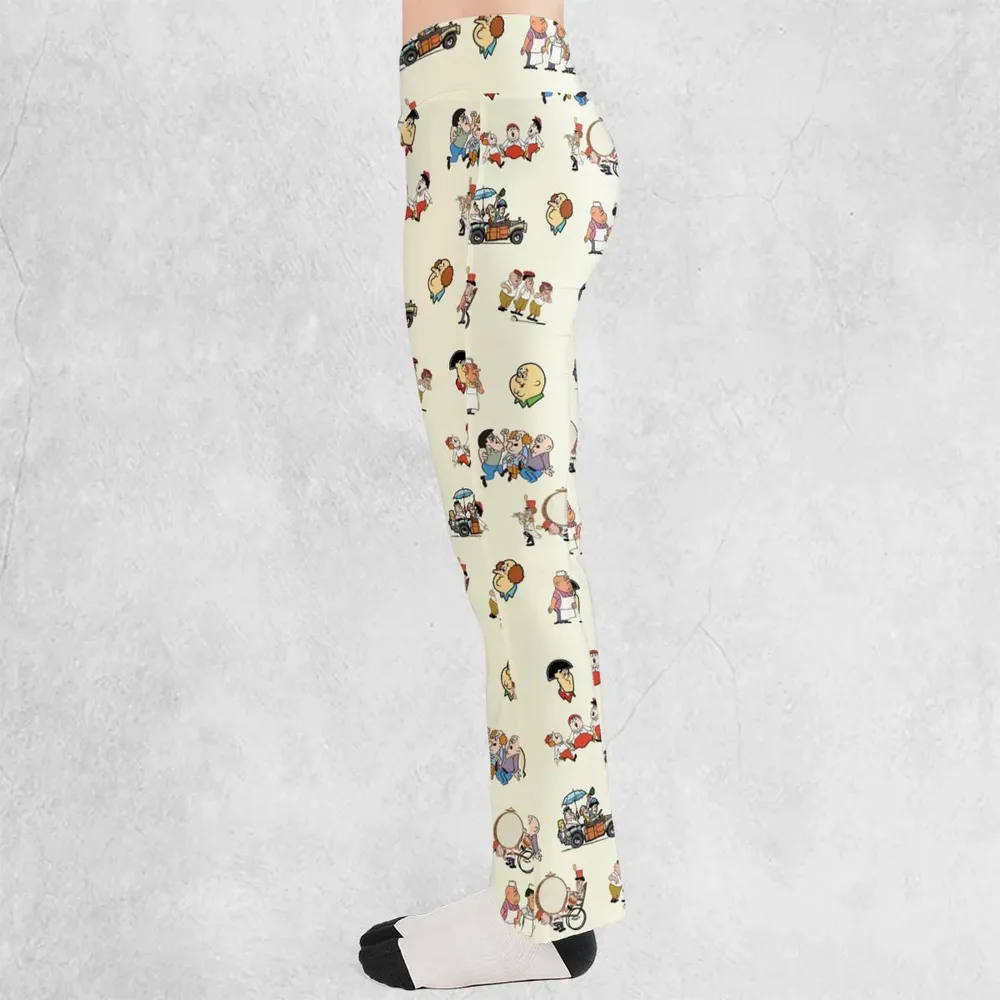 Three Stooges Cartoon 1965 Flare Leggings - 3
