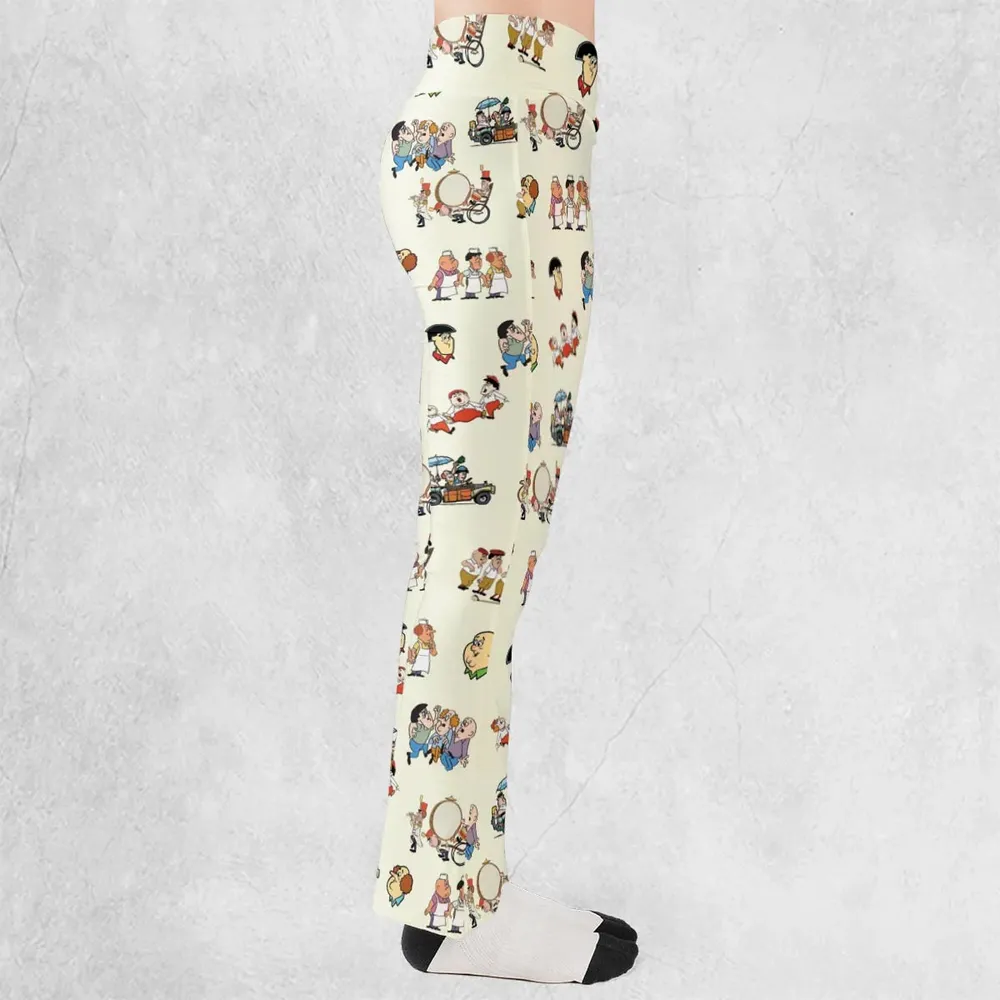Three Stooges Cartoon 1965 Flare Leggings - 2