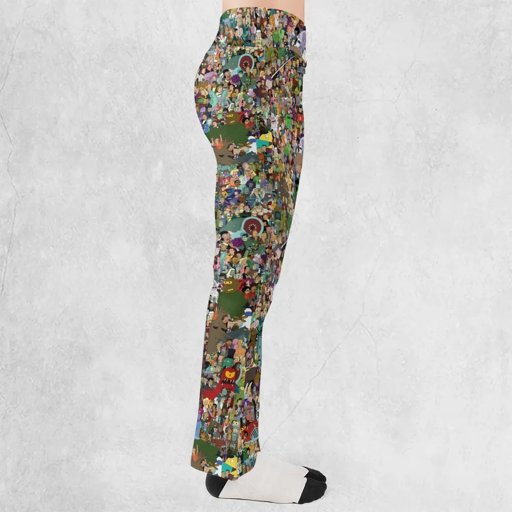 Futurama Characters Flare Leggings - 2
