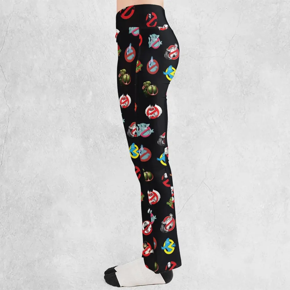 No Ghost Exists Ghostbusters Flare Leggings - 3