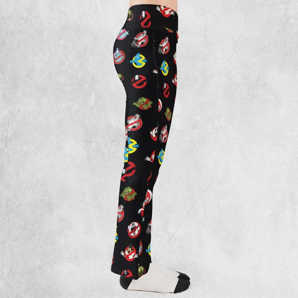 No Ghost Exists Ghostbusters Flare Leggings - 2