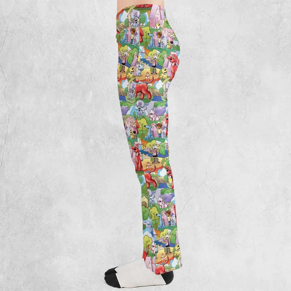 Clifford The Big Red Dog Seamless Flare Leggings - 3