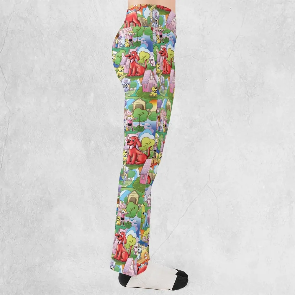Clifford The Big Red Dog Seamless Flare Leggings - 2