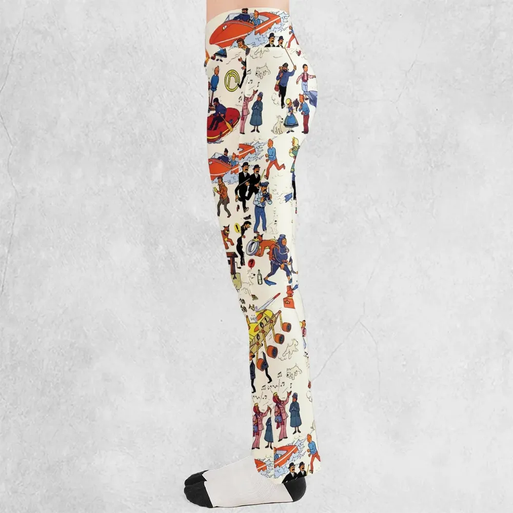 Tintin Adventure Kuifje Flare Leggings - 3