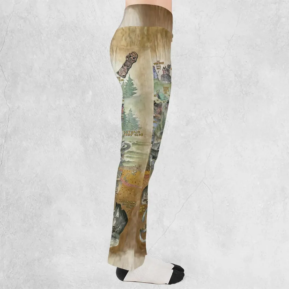 The Goonies Adventure Map Flare Leggings - 2