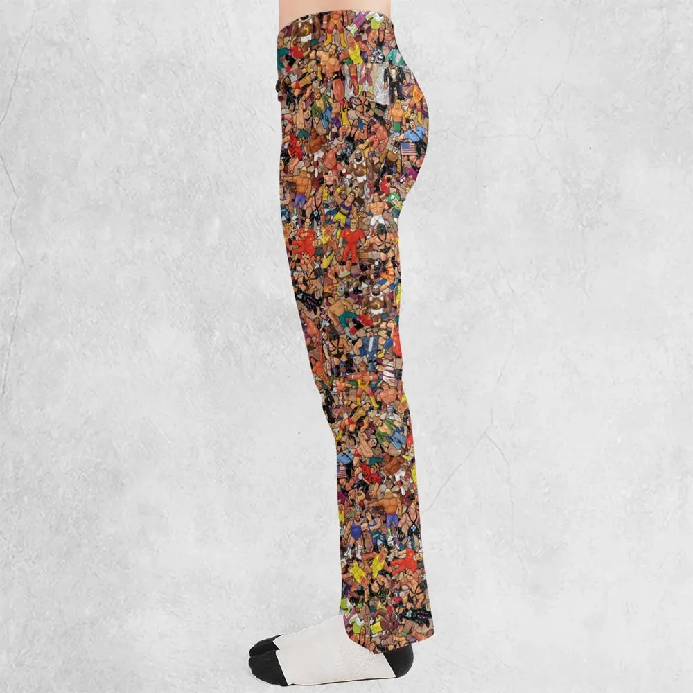 Wrestling Hulk Hogan and Buddies Figures Flare Leggings - 3