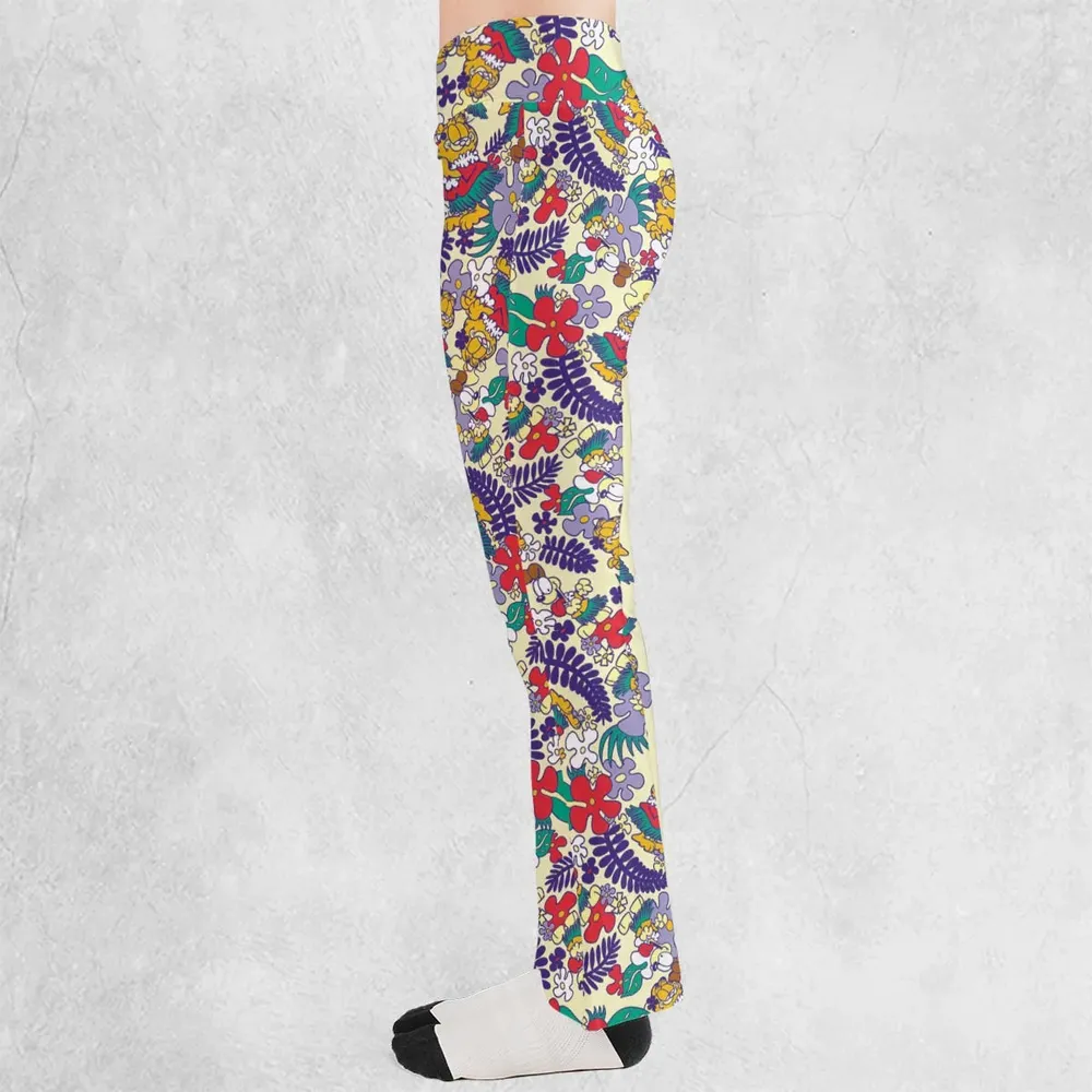 Aloha Garfield And Odie Flare Leggings - 3