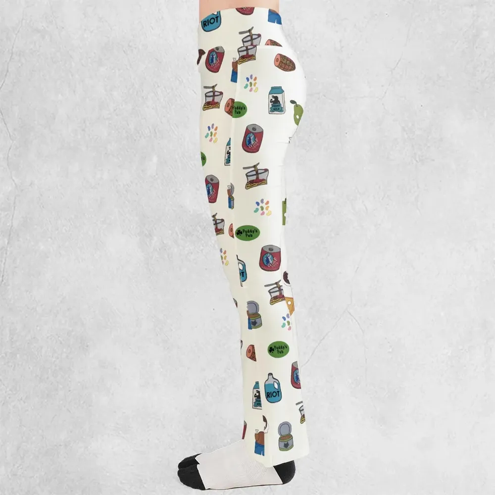 The Food of It's Always Sunny In Philadelphia Flare Leggings - 3