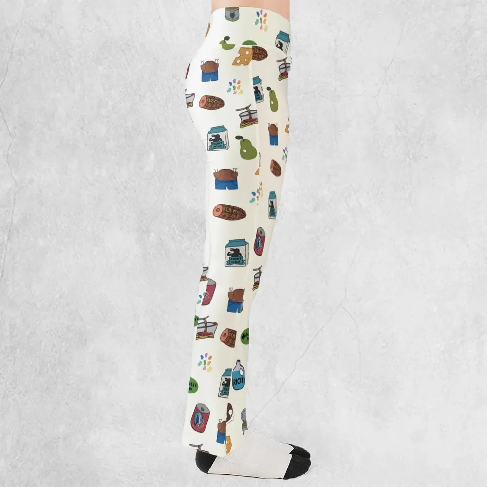 The Food of It's Always Sunny In Philadelphia Flare Leggings - 2