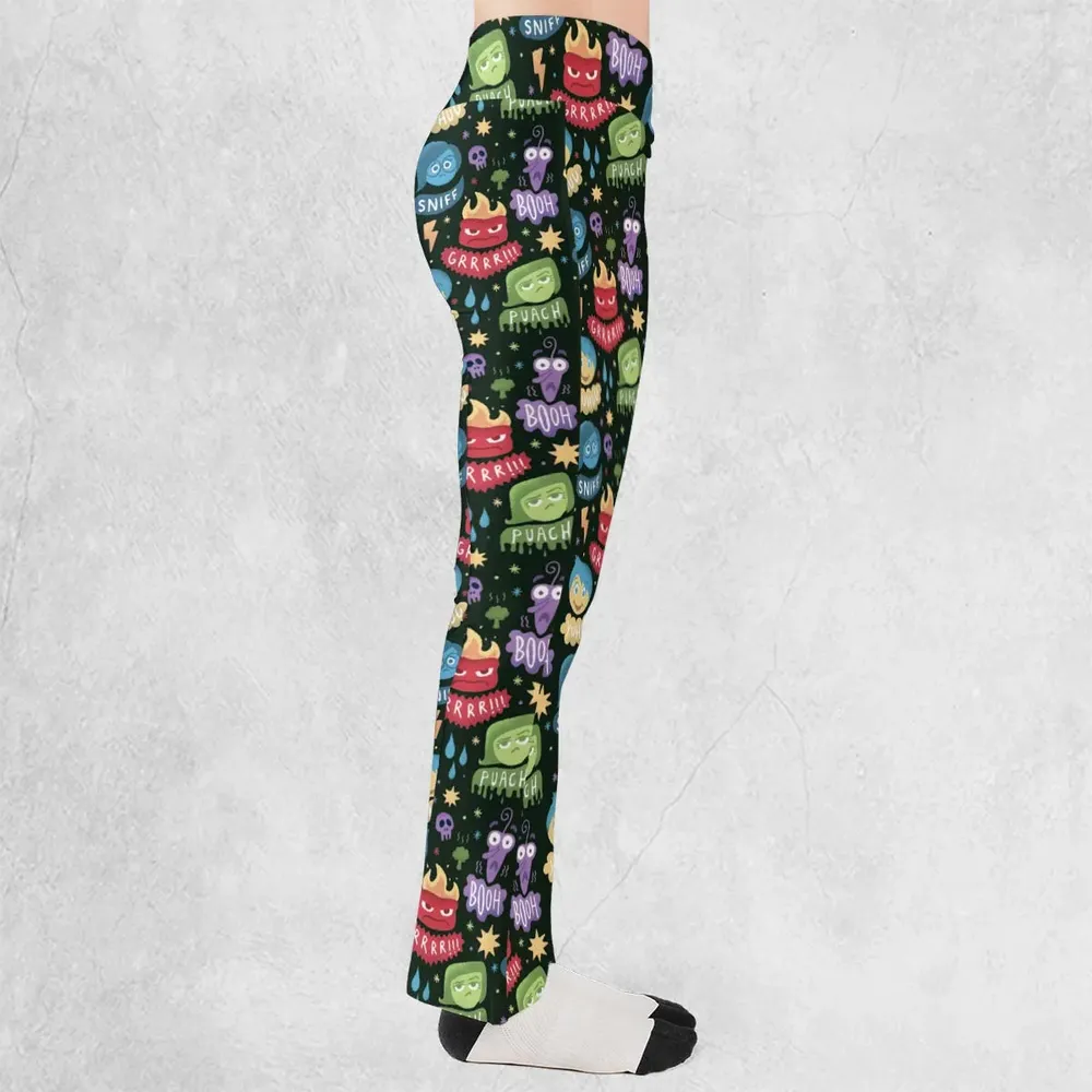 Colourful Mind Inside Out Flare Leggings - 2