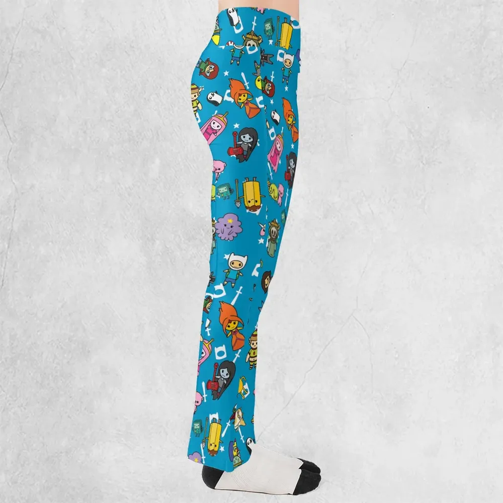 Adventure Time Characters Doodle Flare Leggings - 2