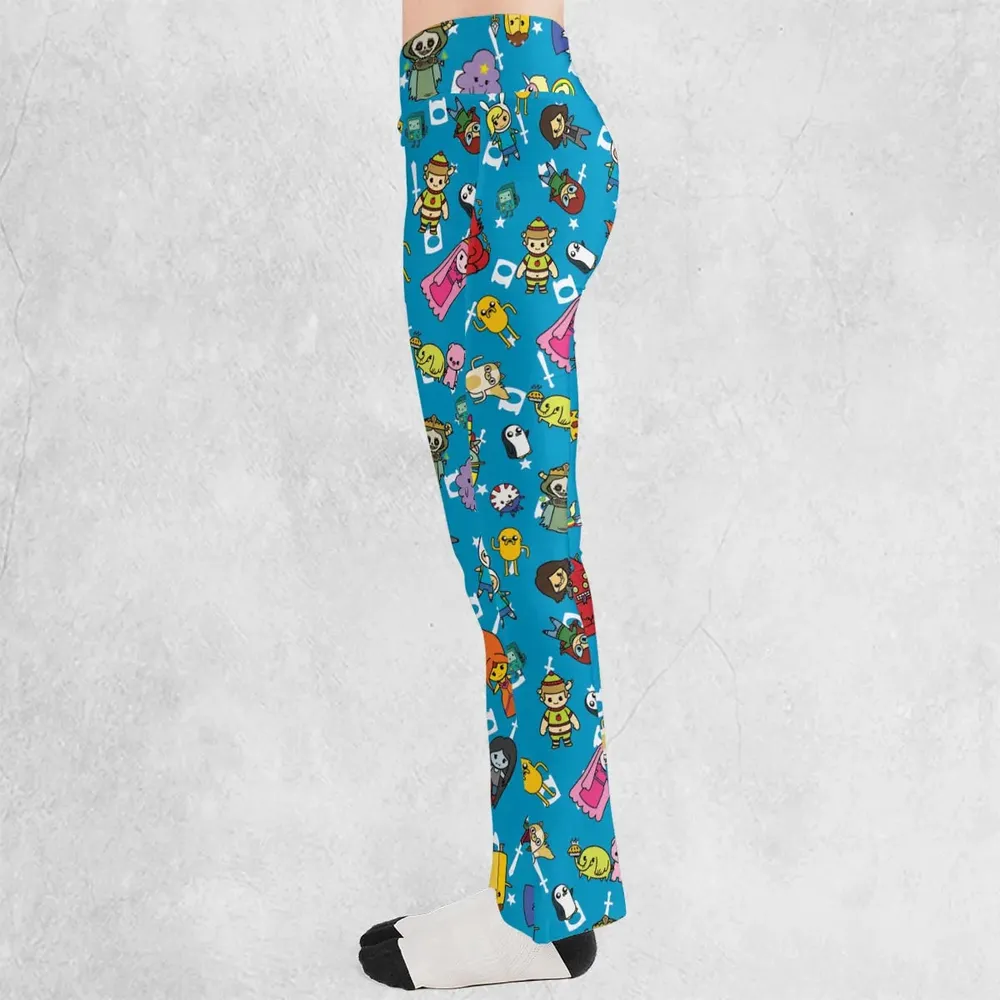 Adventure Time Characters Doodle Flare Leggings - 3