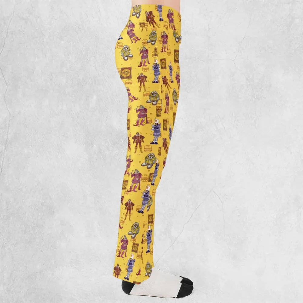 Vintage Burger King Commercial 1980 Flare Leggings - 2