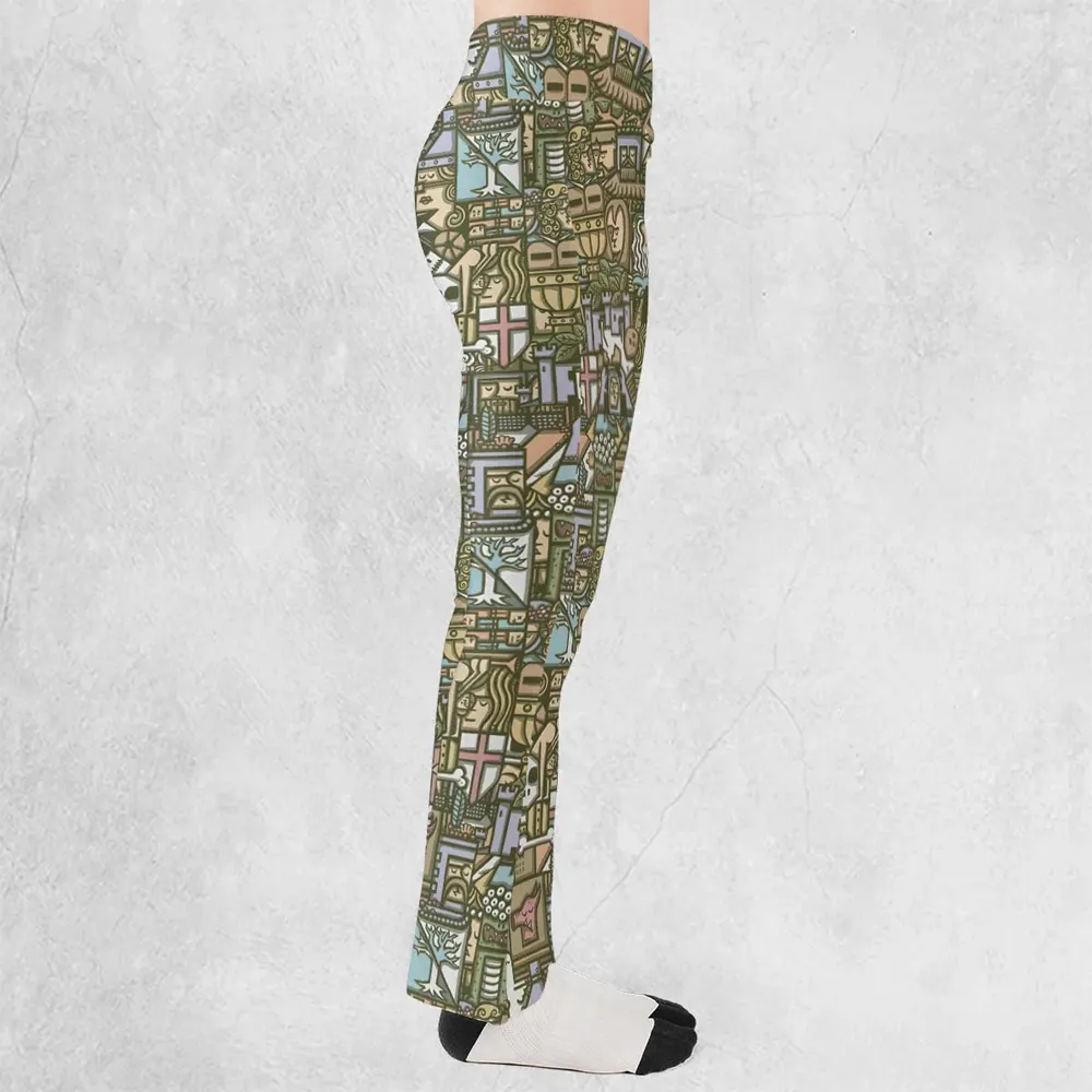 The Whole Grail Monty Python Flare Leggings - 2