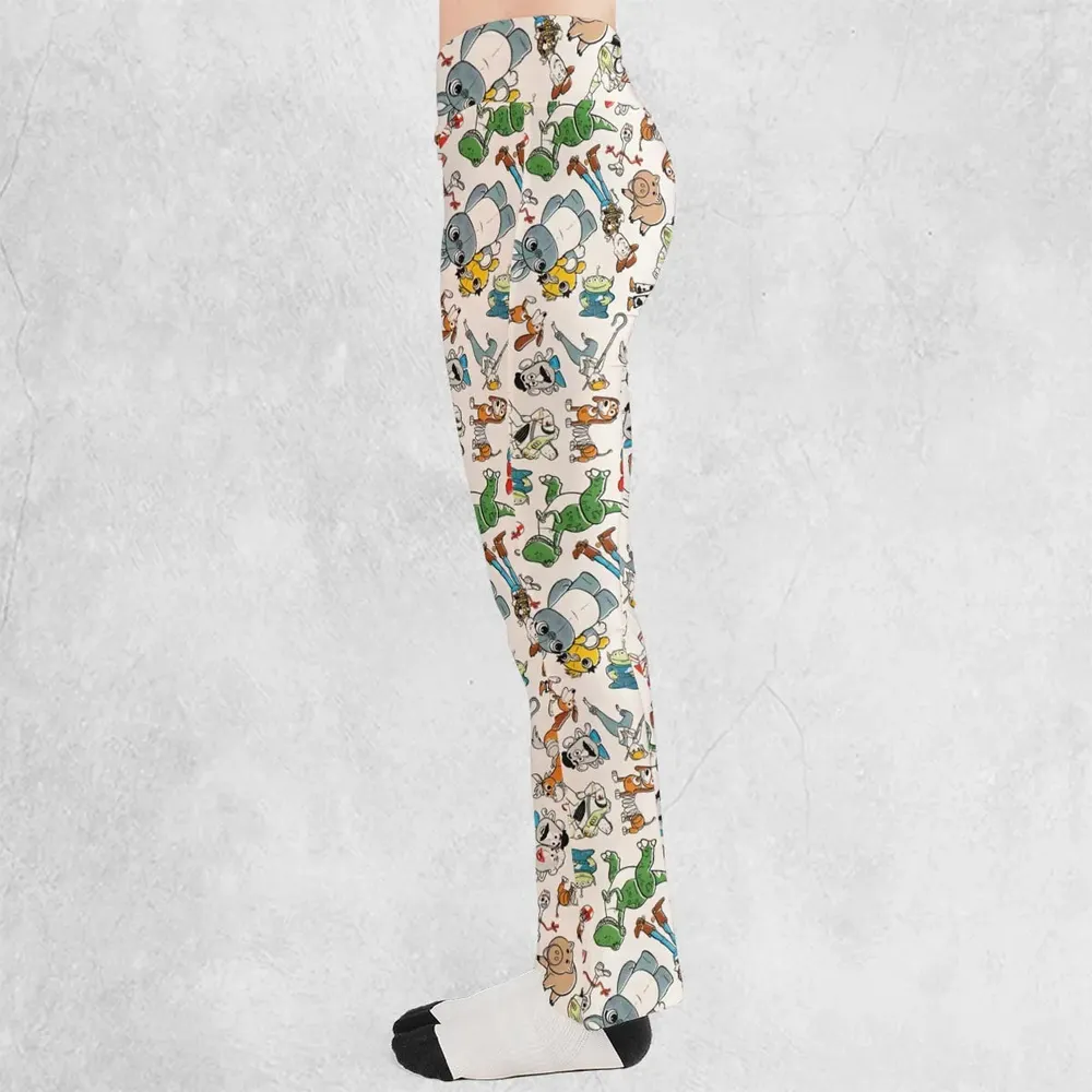 Toy Story Toss Pattern Flare Leggings - 3