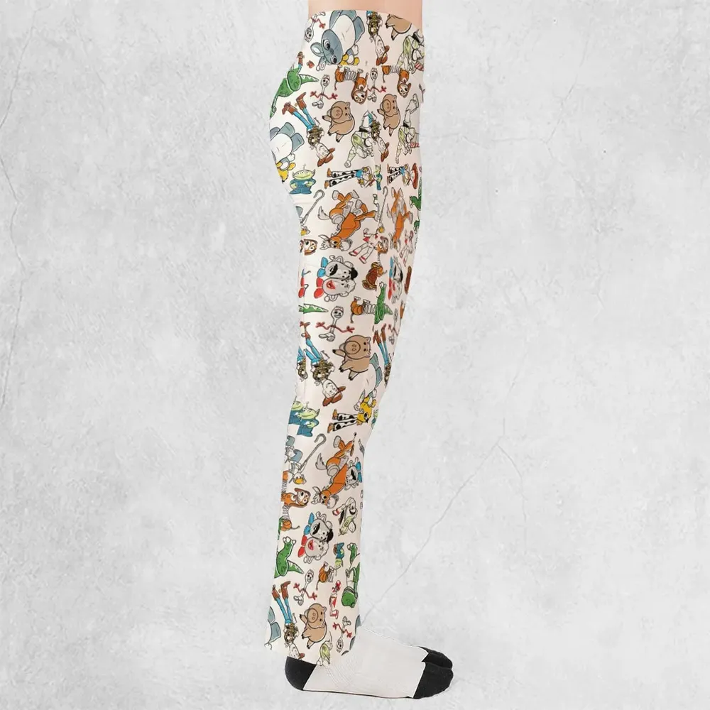 Toy Story Toss Pattern Flare Leggings - 2