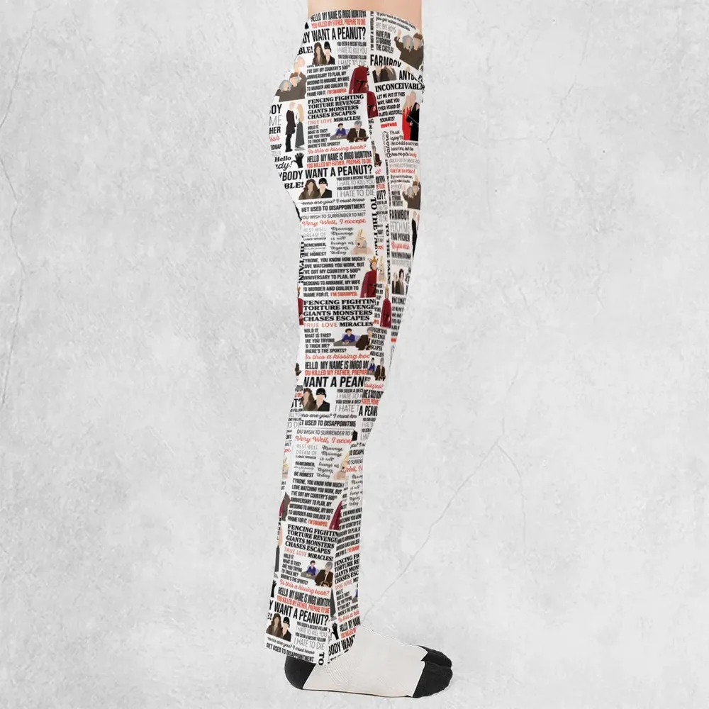 Inconceivable Quotes Flare Leggings - 2
