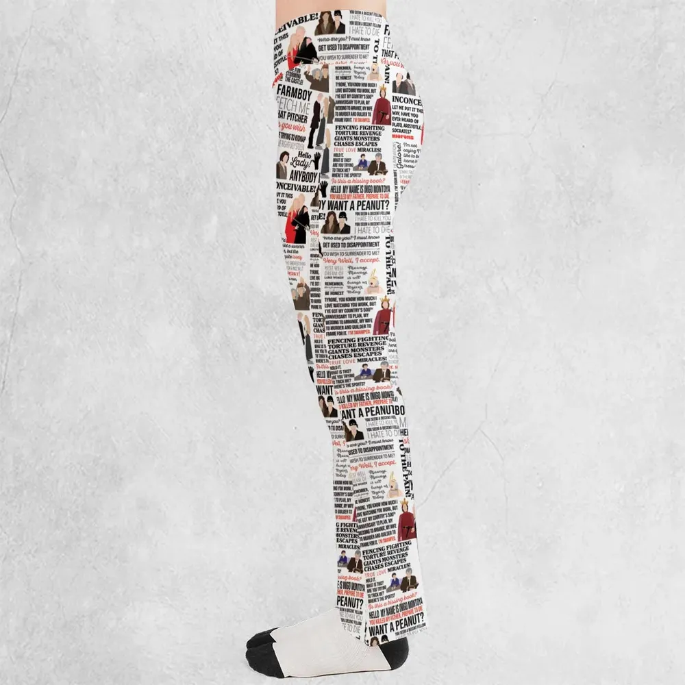 Inconceivable Quotes Flare Leggings - 3