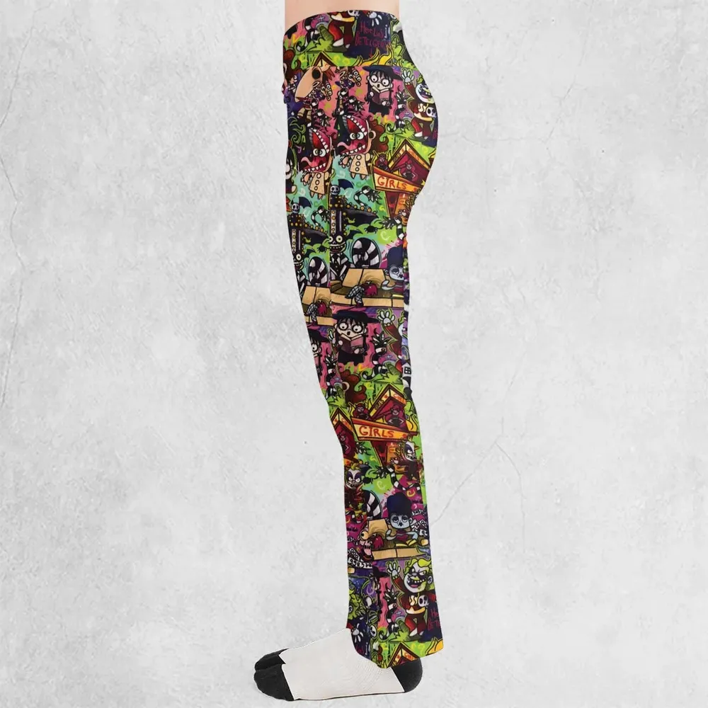 Spooky Chic Beetlejuice Flare Leggings - 3