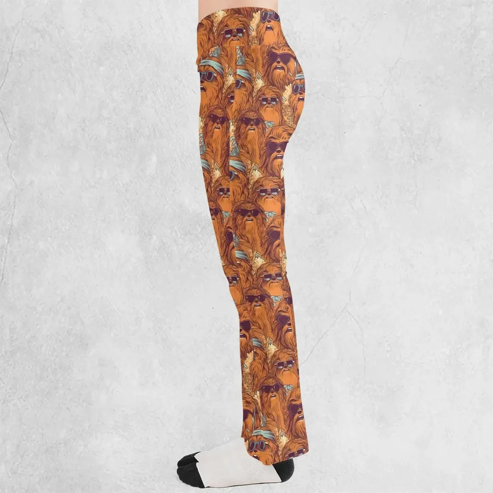 Retro Chewy Summer Vibes Flare Leggings - 3