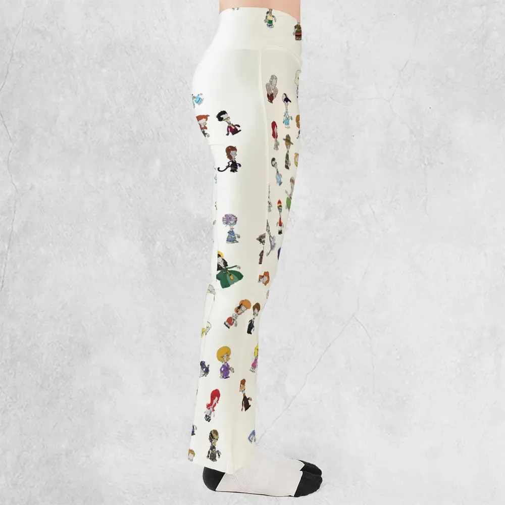 Roger persona Pop culture American Dad Flare Leggings - 2