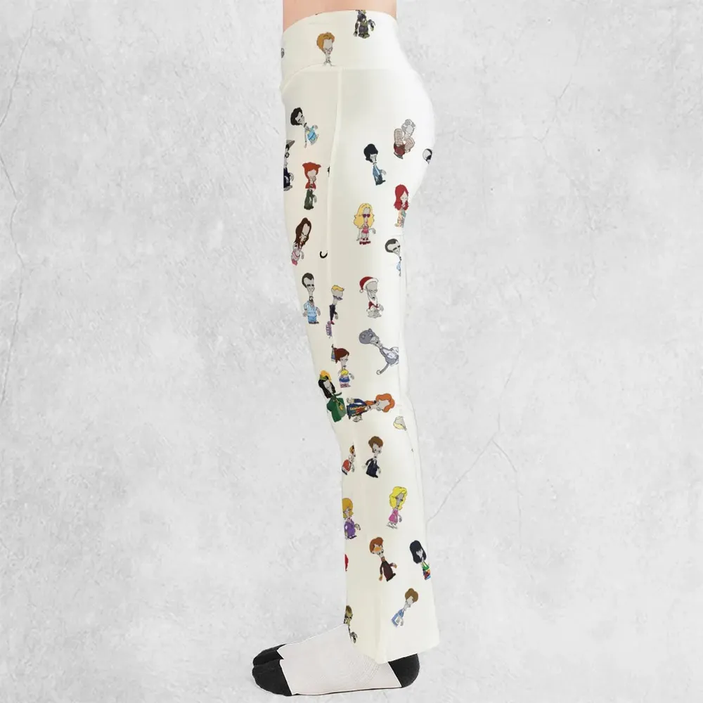 Roger persona Pop culture American Dad Flare Leggings - 3