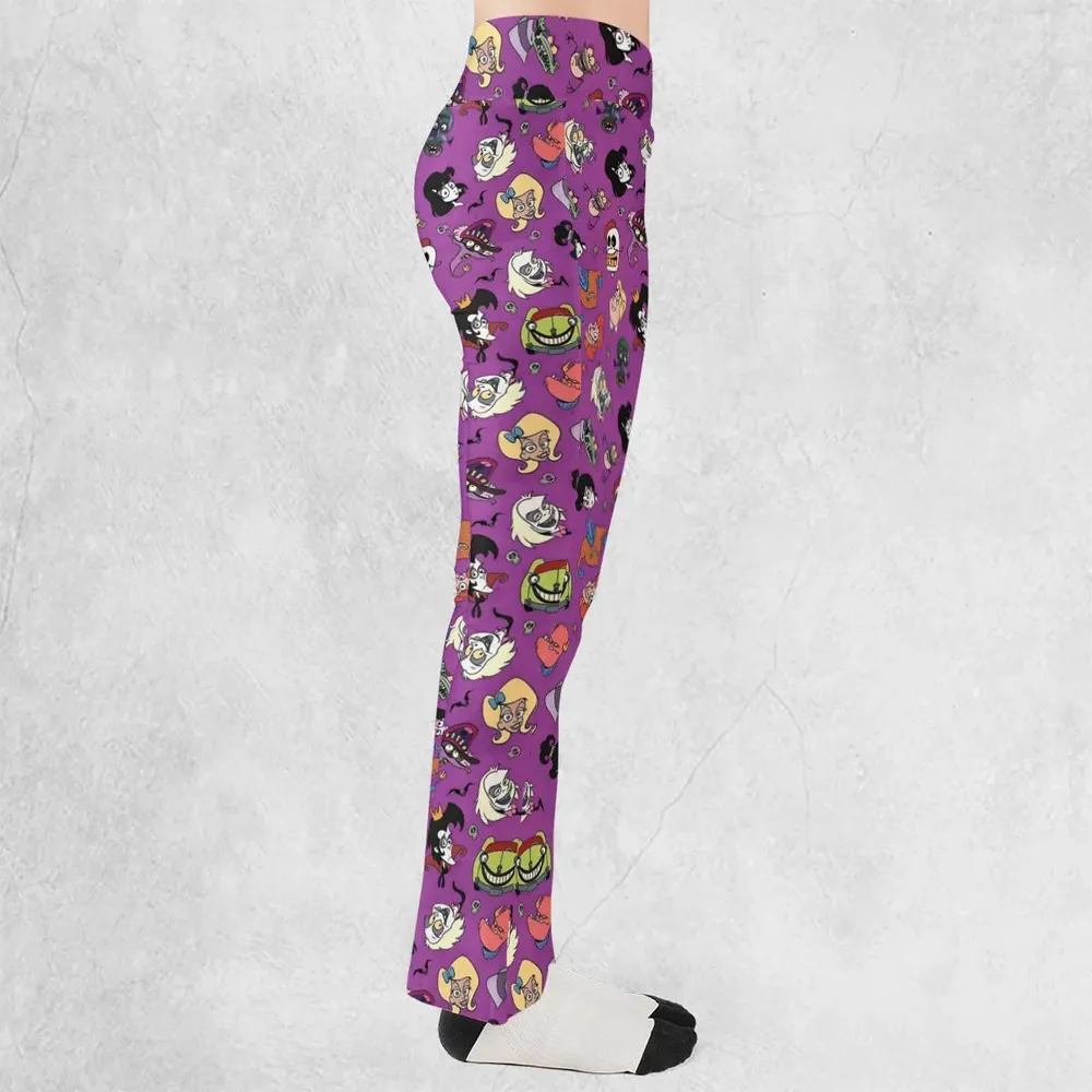 Beetlejuice Cartoon Vintage Flare Leggings - 2
