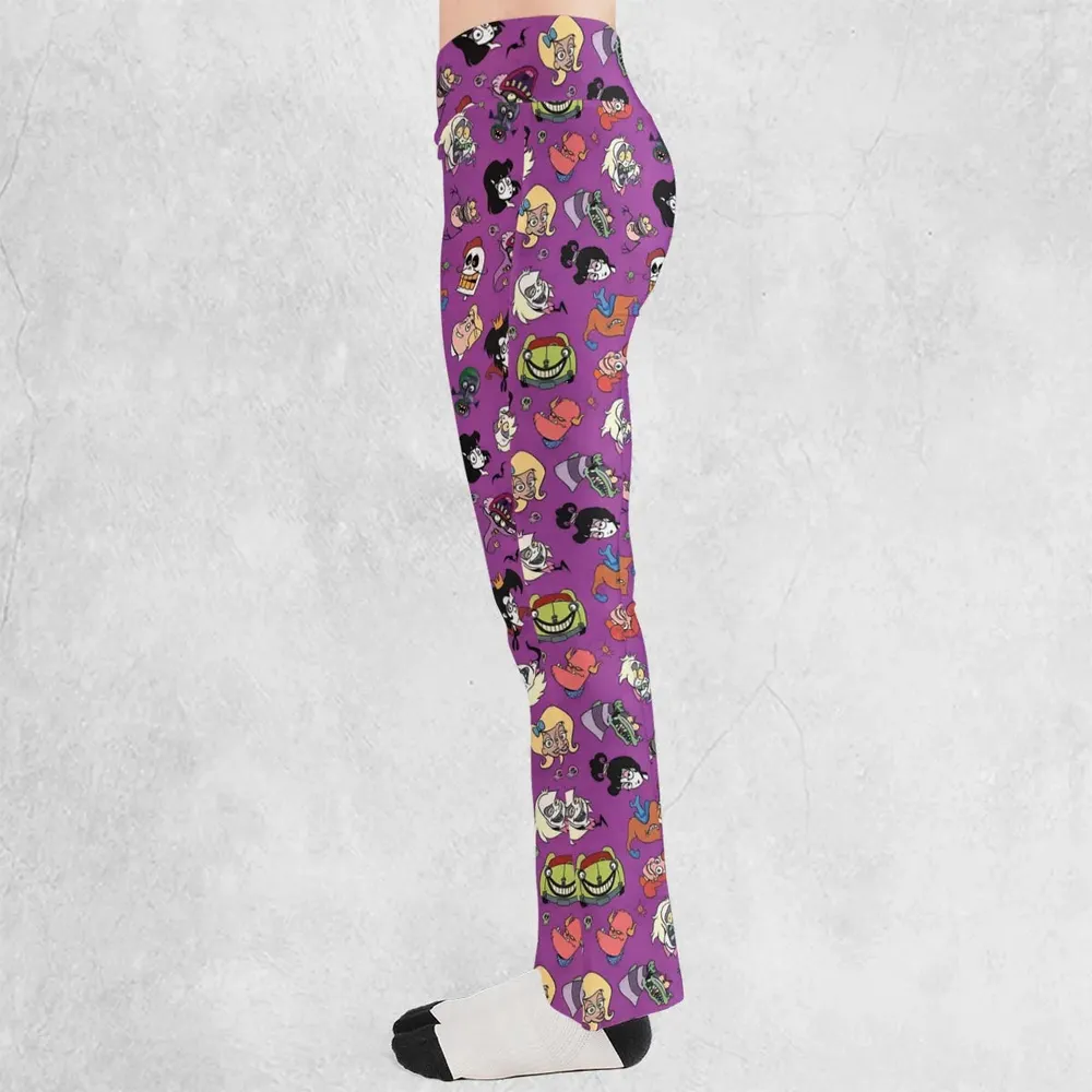 Beetlejuice Cartoon Vintage Flare Leggings - 3
