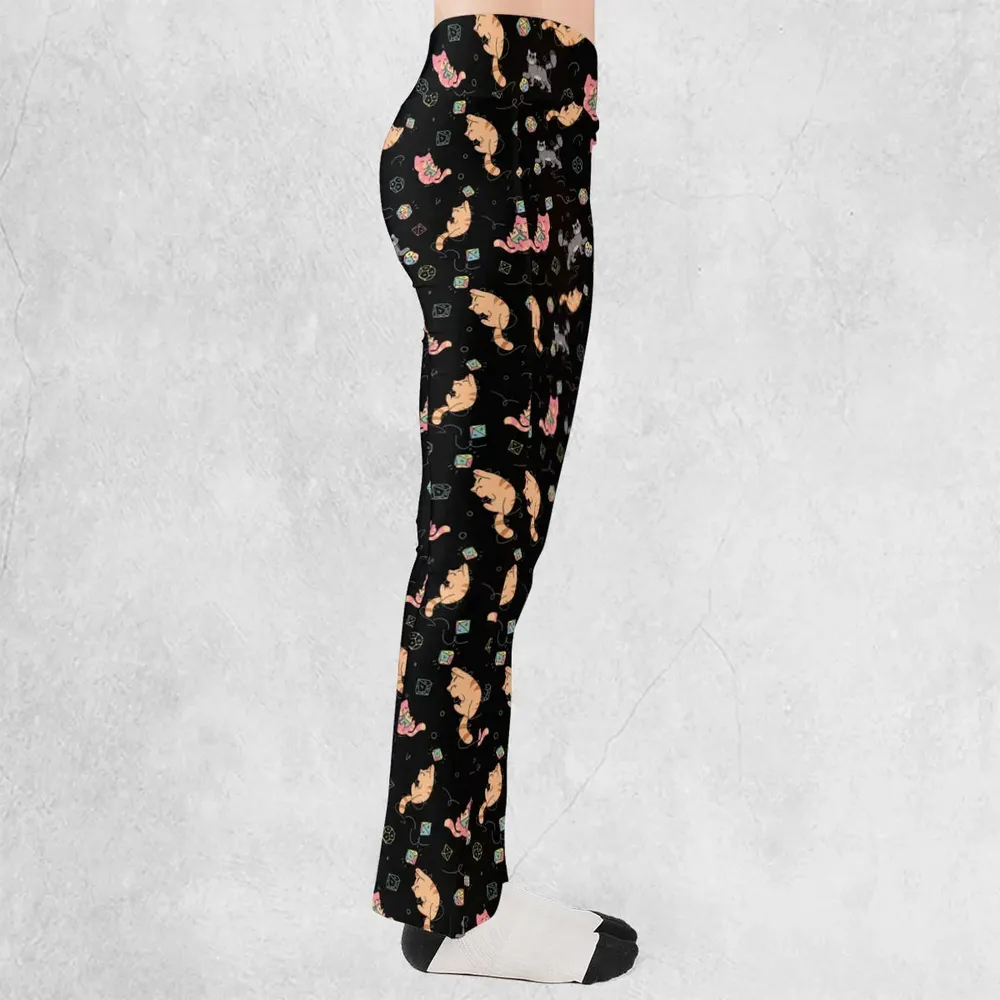 Dice Cat DnD Flare Leggings - 2