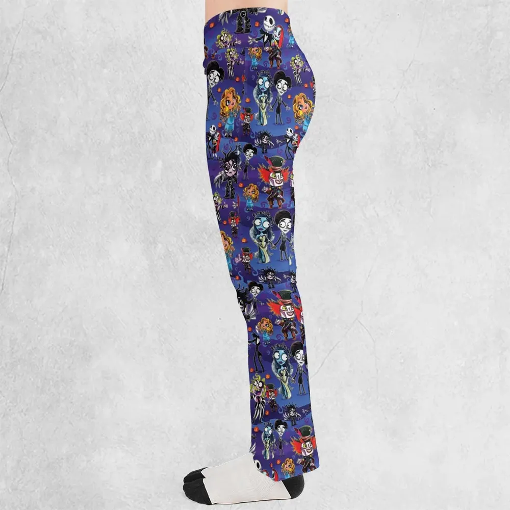 Tim Burton Movies Flare Leggings - 3