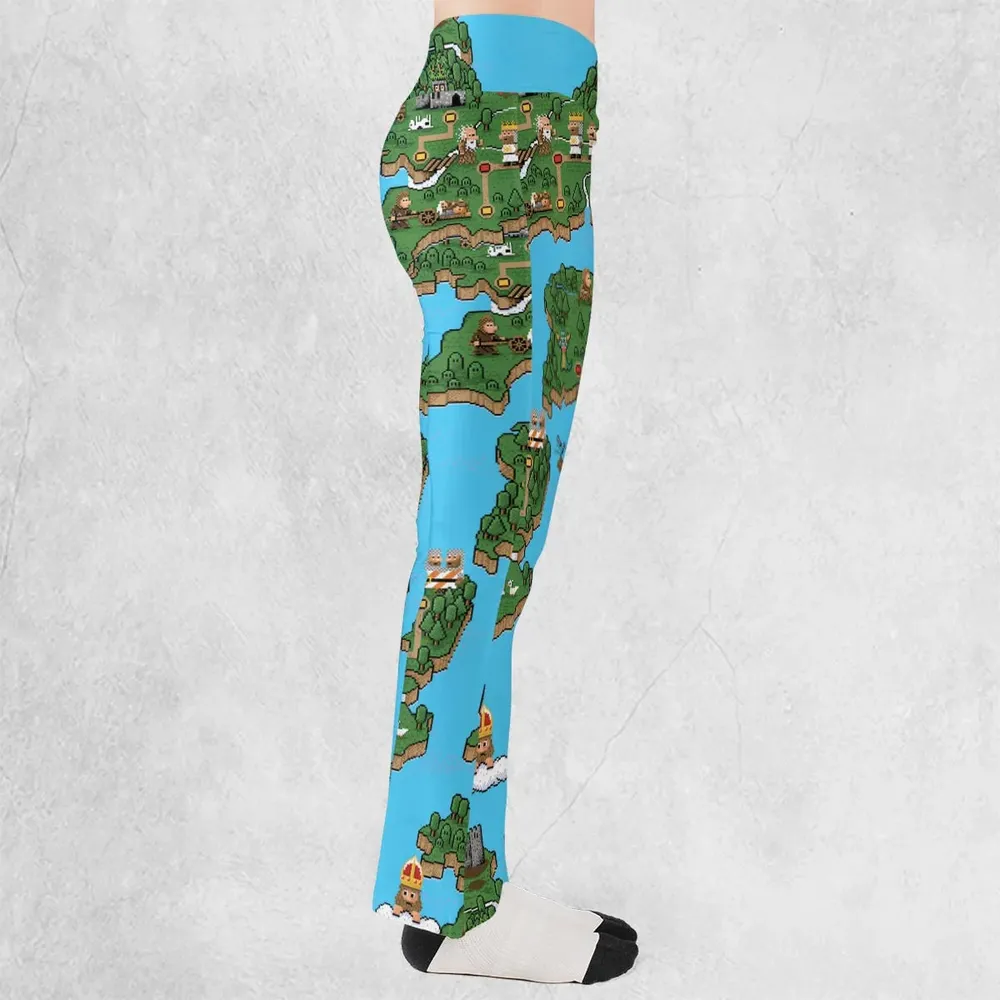 Pixel Art Python Monty Python Flare Leggings - 2