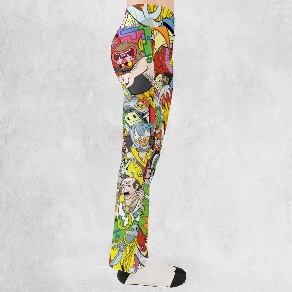 Pure Chaos Aqua Teen Hunger Force Flare Leggings - 2