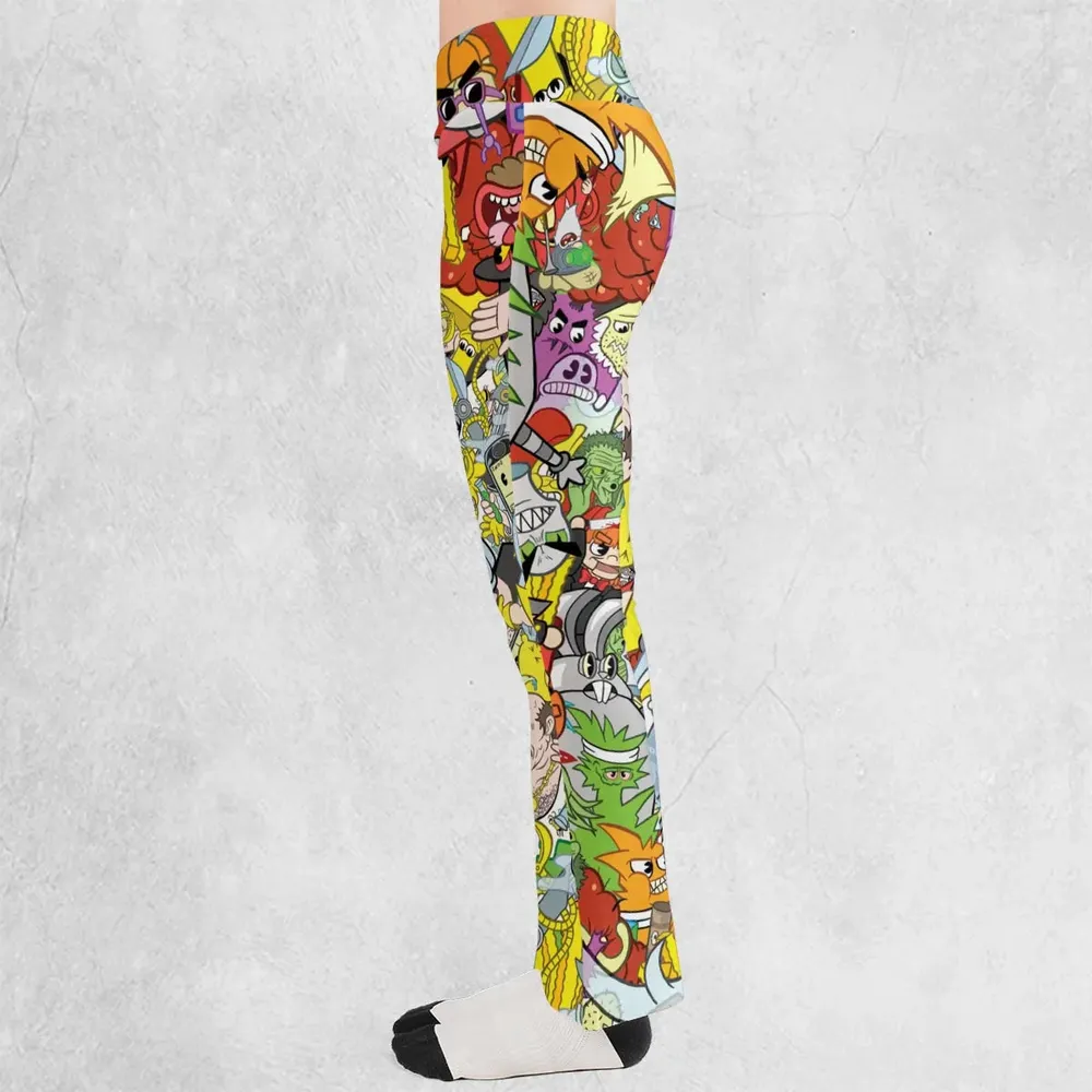 Pure Chaos Aqua Teen Hunger Force Flare Leggings - 3