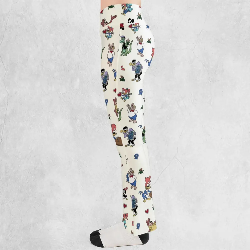 Woody Woodpecker Walter Lantz Flare Leggings - 3
